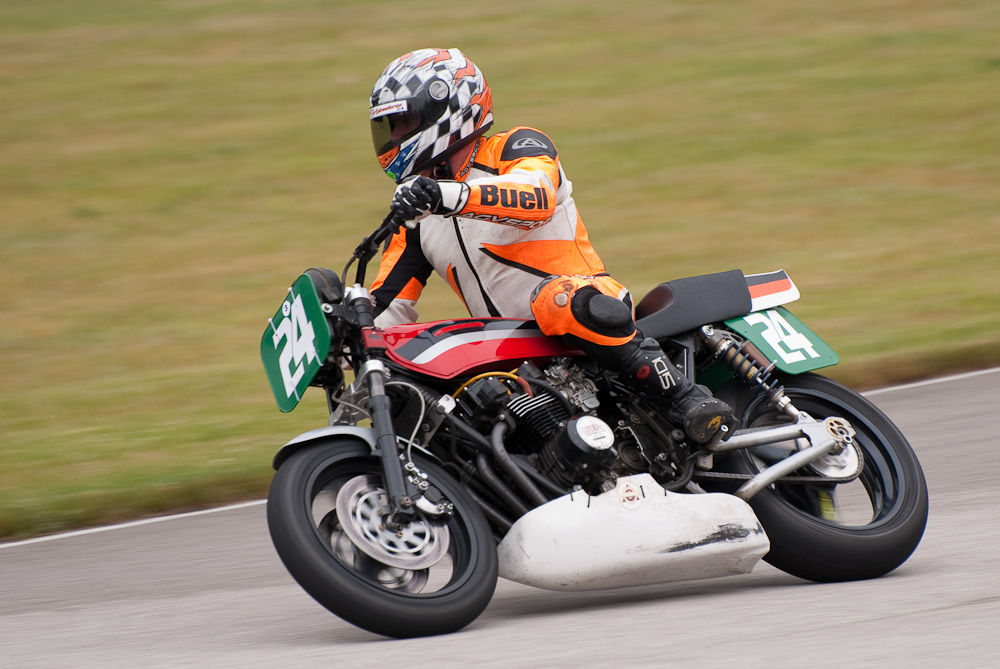 Chris Carr on a 1981 Kawasaki GPz, No 24 in the bend, Road America, Elkhart Lake, WI