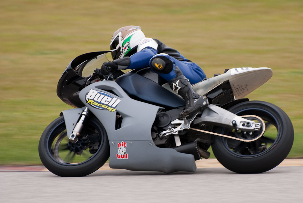 Xen Stanhope on a 2008 Buell, No 167 in the bend, Road America, Elkhart Lake, WI