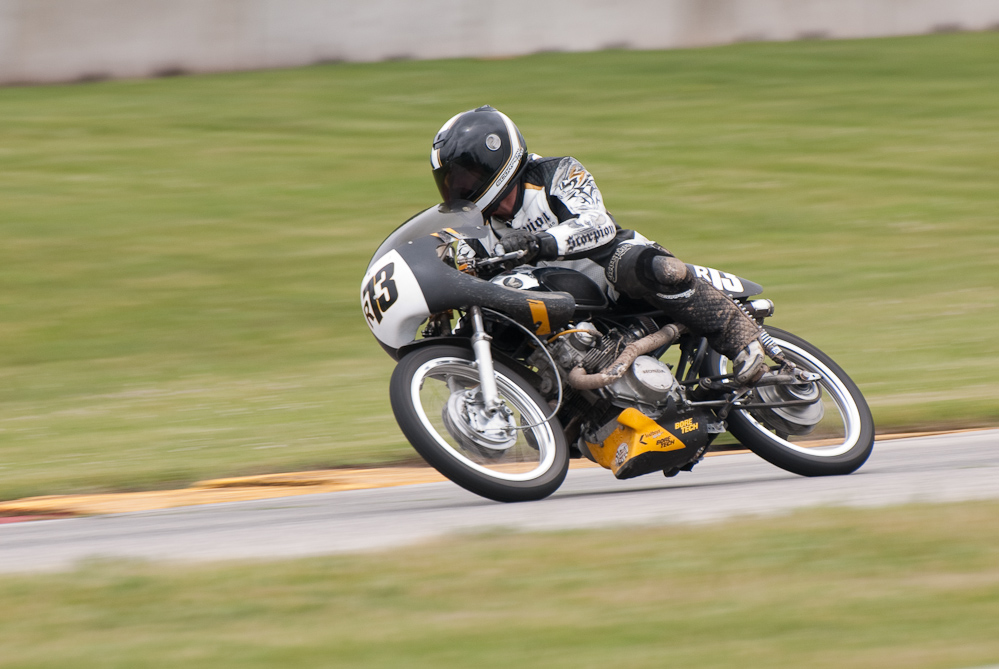 Honda No R73 in turn 7 Road America, Elkhart Lake, WI 