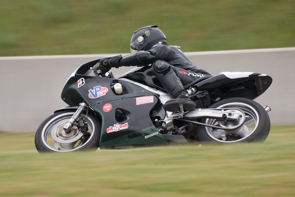 Jason Lanigan riding a 2002 Suzuki, No 161 in turn 7, Road America, Elkhart Lake, WI