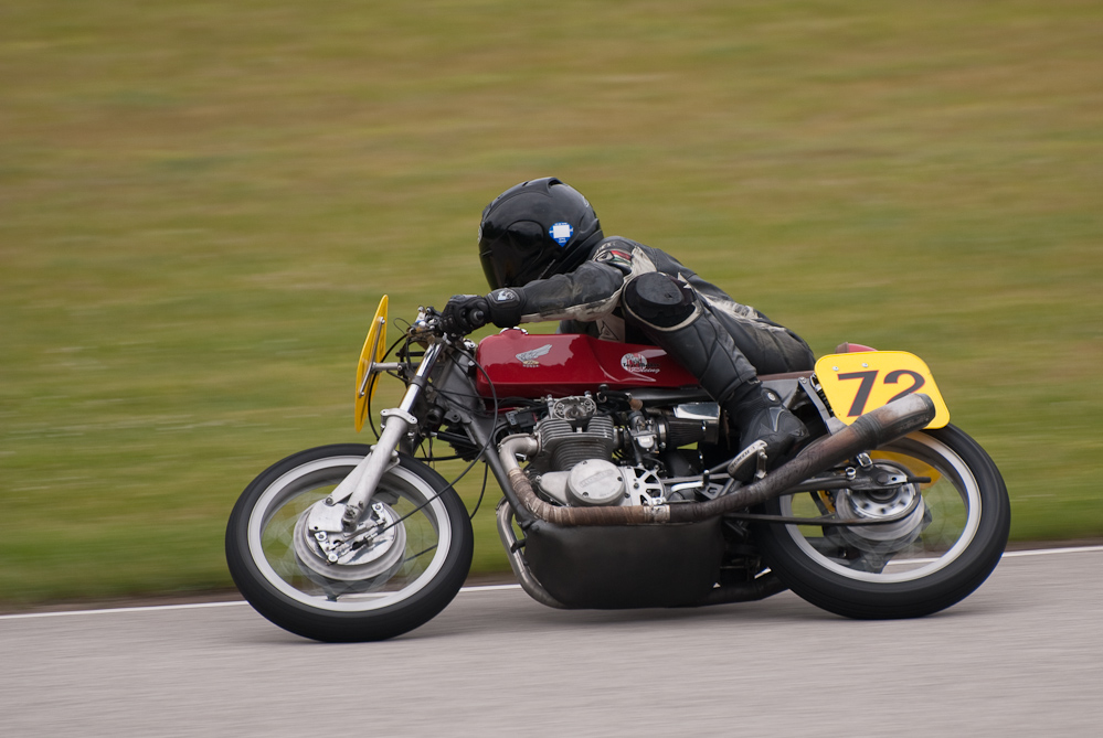 Eirik Nielsen on a Honda, No R72 in the bend, Road America, Elkhart Lake, WI