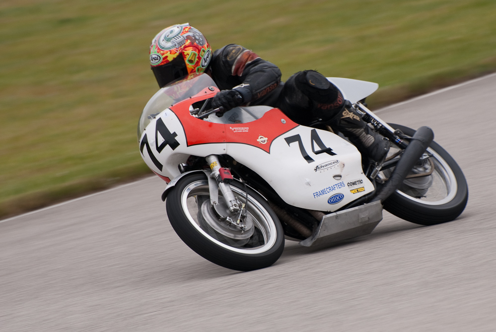 Honda, No 74, in the bend, Road America, Elkhart Lake, WI 