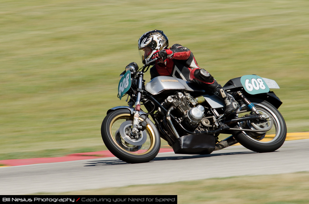 DSC_5285 / Rex Wagner on a Suzuki No 608 in turn 7, Road America Elkhart Lake, WI