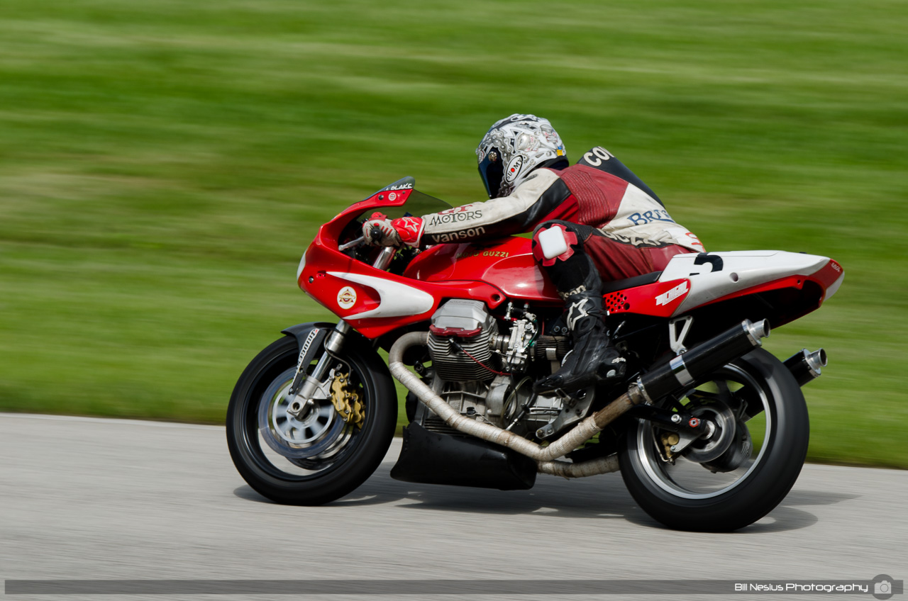 Moto Guzzi #5 at Road America, Elkhart Lake, WI. Turn 9 / DSC_2218