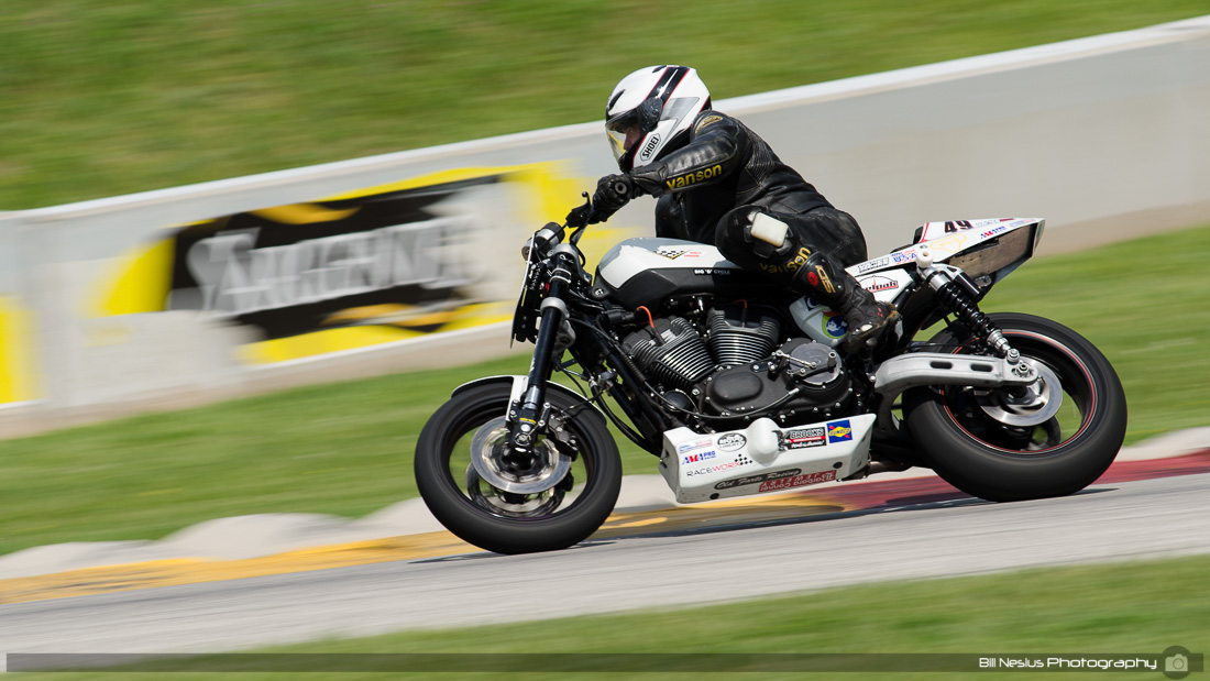 Harley Davidson #49 at Road America, Elkhart Lake, WI in turn 7 / DSC_7556