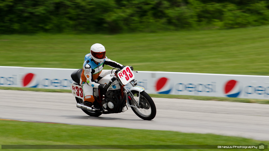 Honda CB400 #R33 ridden by Rebecca Berneck at Road America, Elkhart Lake, WI turn 7 / DSC_8215