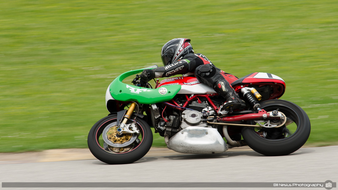 Ducati #1 at Road America, Elkhart Lake, WI in the bend / DSC_8400