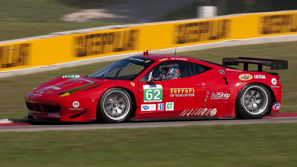 Risi Competizione Ferrari F458 Italia, Car No 62 in turn 7, Road America, Elkhart Lake WI  ~  DSC_1475