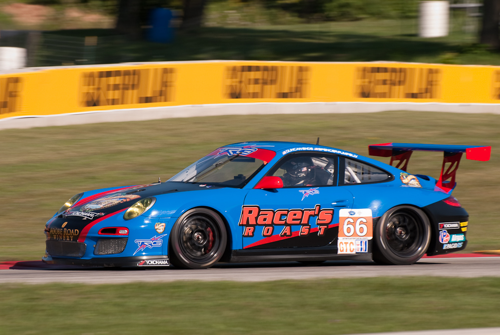 TRG Porsche 911 GT3 Cup, Car No 66 in turn 7, Road America, Elkhart Lake WI  ~  DSC_1489