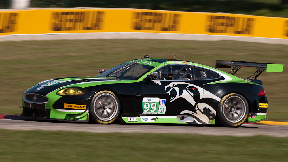 Jaguar RSR Jaguar XKR Car No 99 in turn 7, Road America, Elkhart Lake WI  ~  DSC_1535