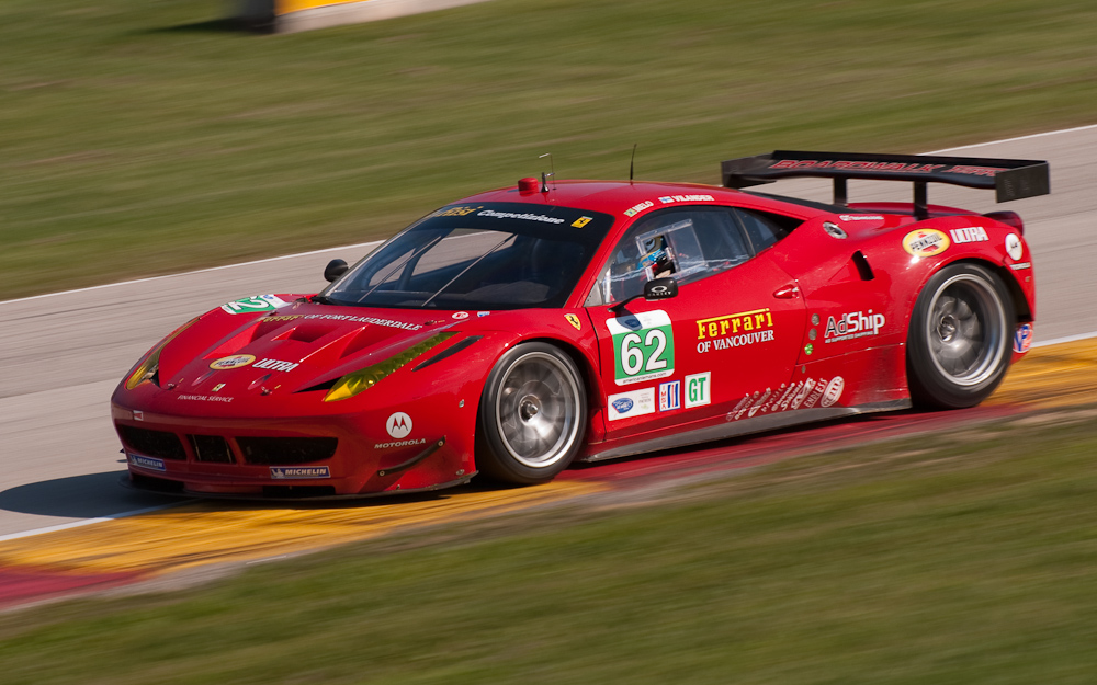 Risi Competizione Ferrari F458 Italia, Car No 62 in turn 7, Road America, Elkhart Lake WI  ~  DSC_1672