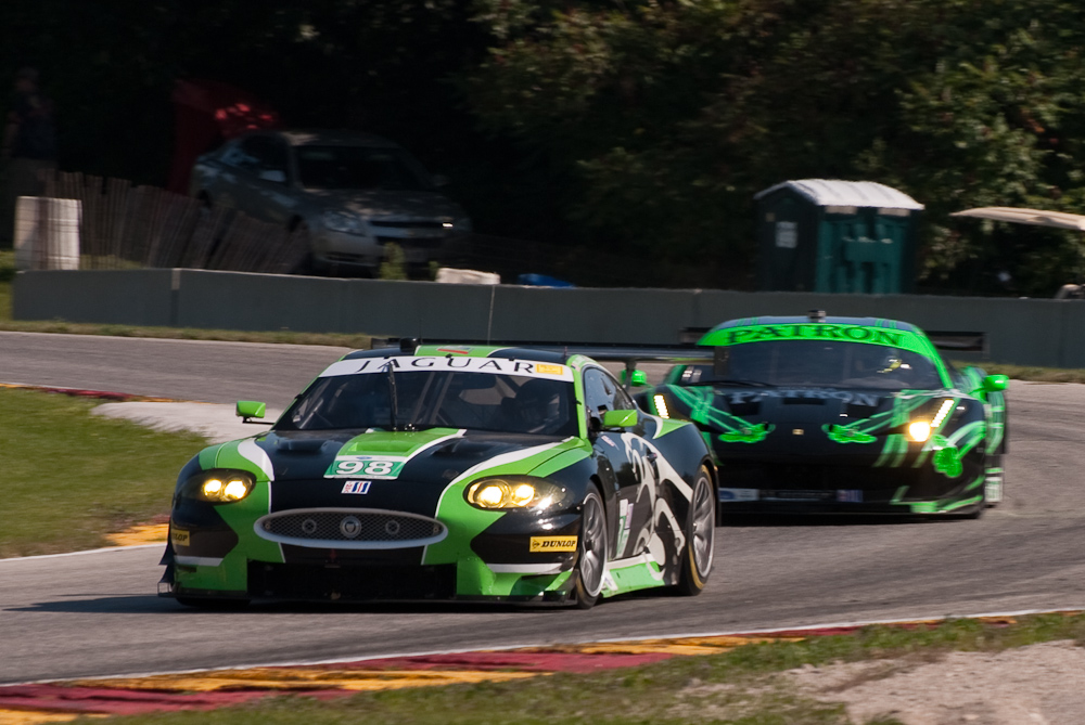 Jaguar RSR Jaguar XKR Car No 98 in turn 7, Road America, Elkhart Lake WI  ~  DSC_1767