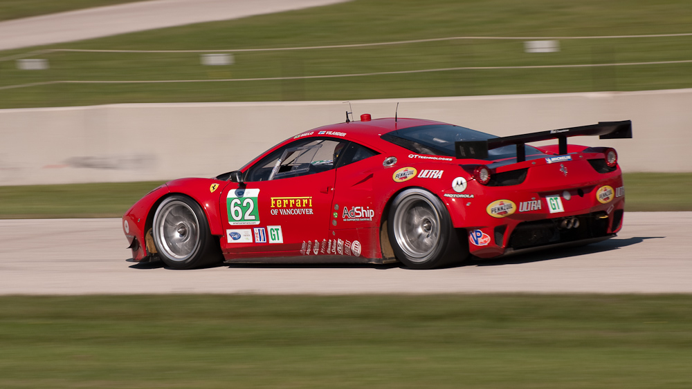 Risi Competizione Ferrari F458 Italia, Car No 62 in turn 7, Road America, Elkhart Lake WI  ~  DSC_1781