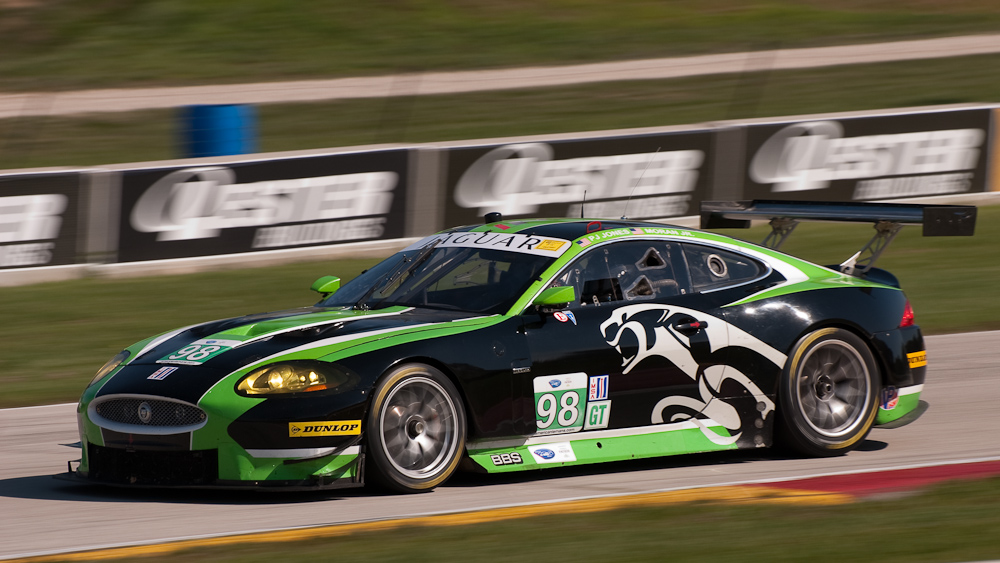 Jaguar RSR Jaguar XKR Car No 98 in turn 7, Road America, Elkhart Lake WI  ~  DSC_1839