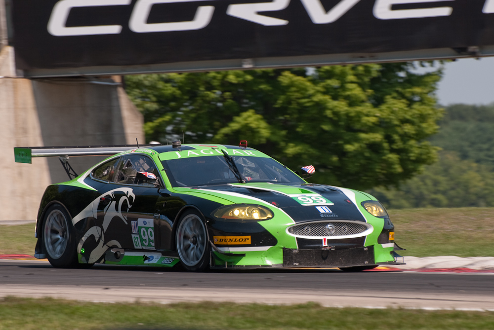 Jaguar RSR Jaguar XKR Car No 99 in turn 6, Road America, Elkhart Lake WI  ~  DSC_2320