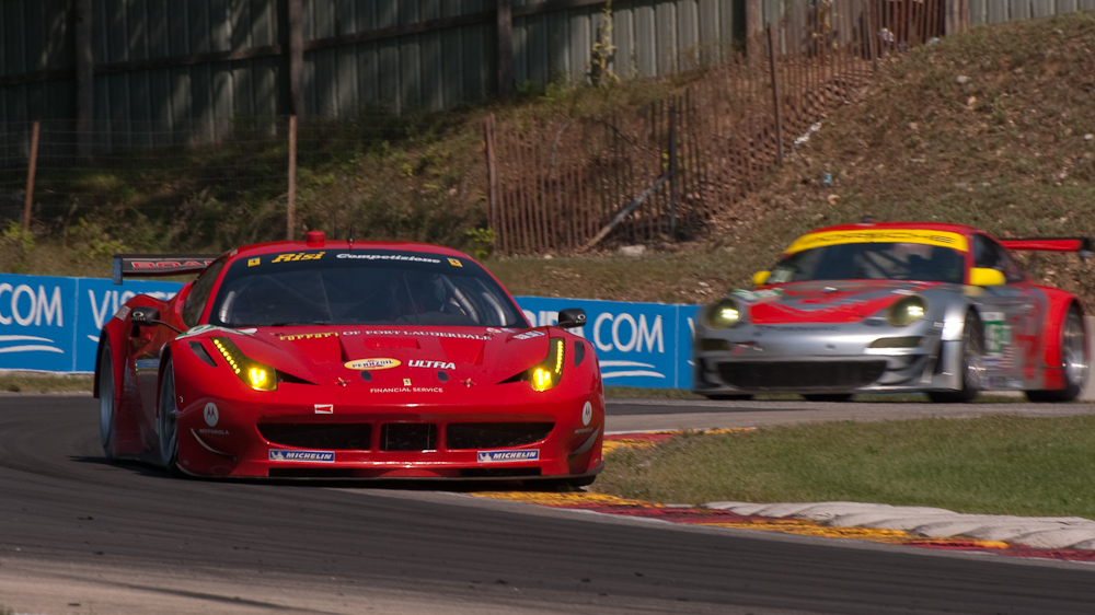 Risi Competizione Ferrari F458 Italia, Car No 62 in turn 6, Road America, Elkhart Lake WI  ~  DSC_2373
