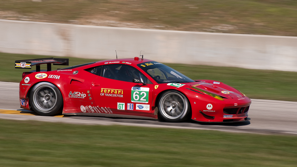Risi Competizione Ferrari F458 Italia, Car No 62 in turn 7, Road America, Elkhart Lake WI  ~  DSC_2686