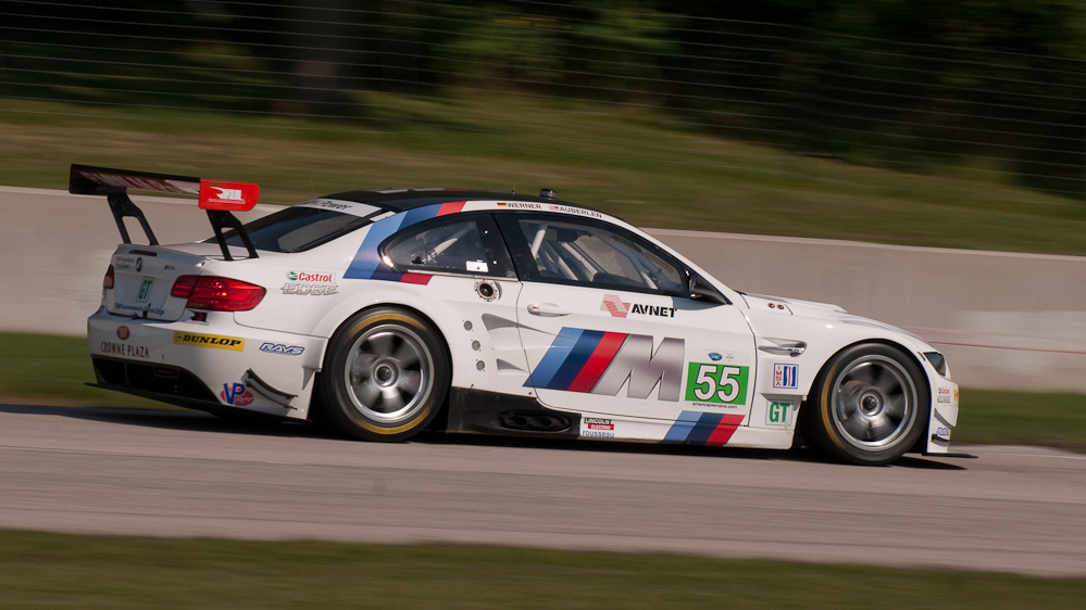 BMW Team RLL BMW E92 M3, Car No 55, in turn 7, Road America, Elkhart Lake WI  ~  DSC_2695