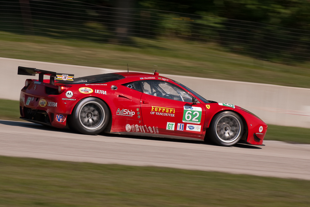 Risi Competizione Ferrari F458 Italia, Car No 62 in turn 7, Road America, Elkhart Lake WI  ~  DSC_2699