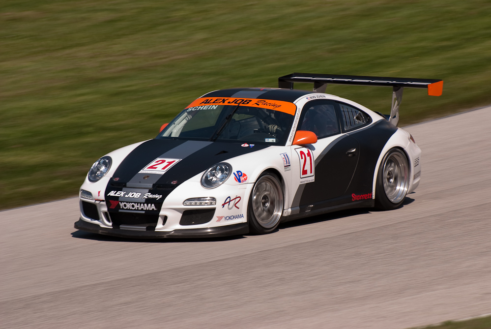 Alex Job Racing Porsche 911 GT3 Cup, Car No 21 in turn 9, Road America, Elkhart Lake WI  ~  DSC_2136