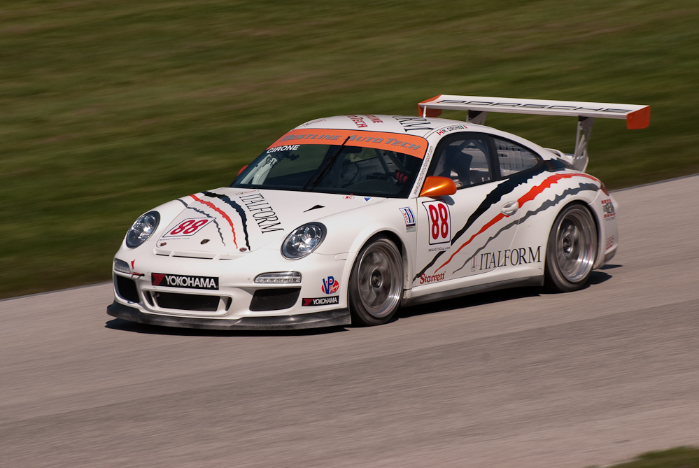 6th Gear Racing Porsche 911 GT3 Cup, Car No 88 in turn 9, Road America, Elkhart Lake WI  ~  DSC_2156