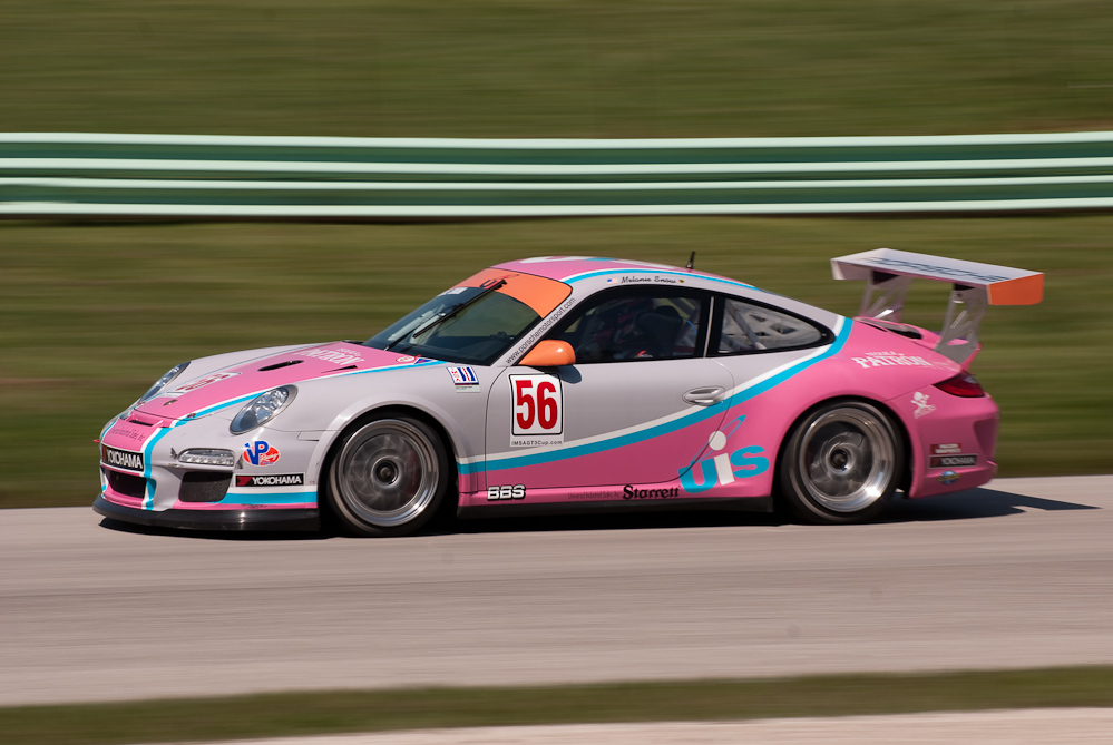 Snow Racing Porsche 911 GT3 Cup, Car No 56 in turn 9, Road America, Elkhart Lake WI  ~  DSC_2205