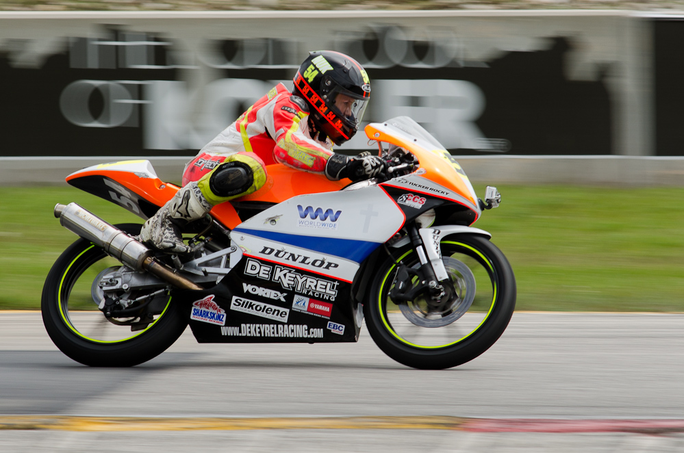 DSC_1537 / Mason De Keyrel No 54 Honda MD250 in turn 6 at Road America, Elkhart Lake, WI