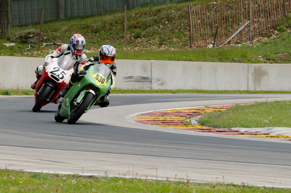 DSC_1539 / Tanya Jungenberg on the No 530 Honda 125 in turn 6 Road America, Elkhart Lake, WI