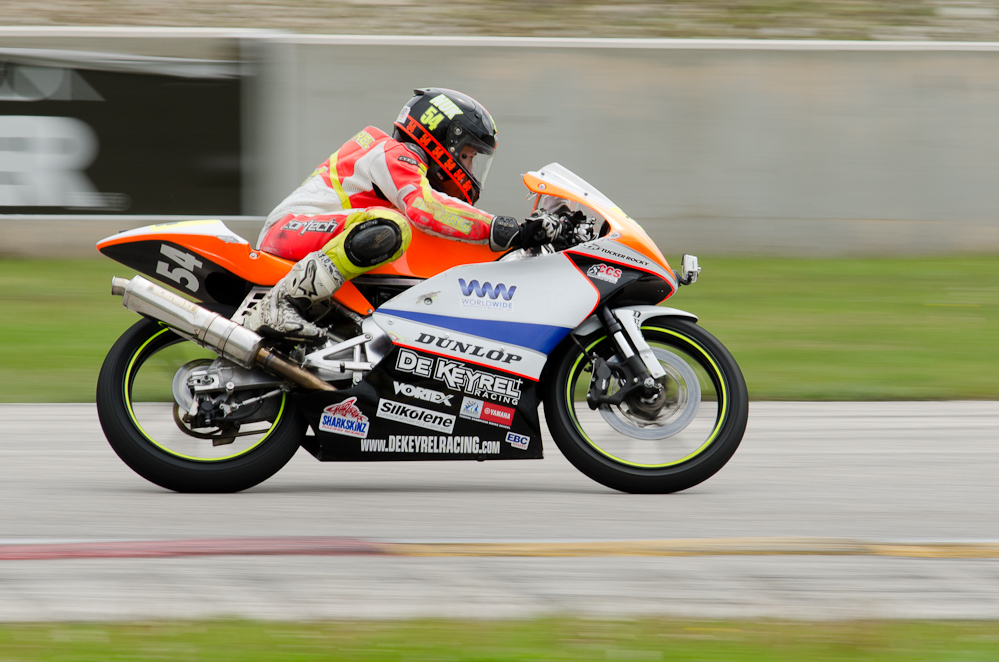 DSC_1557 / Mason De Keyrel No 54 Honda MD250 in turn 6 at Road America, Elkhart Lake, WI