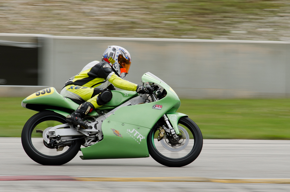 DSC_1564 / Tanya Jungenberg on the No 530 Honda 125 in turn 6 at Road America, Elkhart Lake, WI