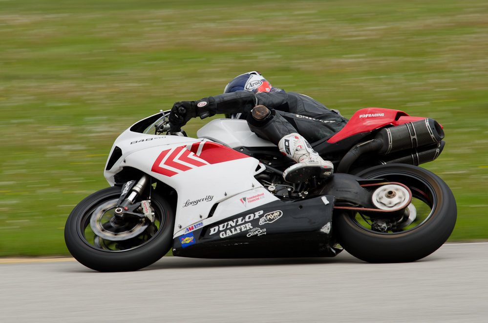 DSC_2107 / Ducati 848 in the bend at Road America, Elkhart Lake, WI