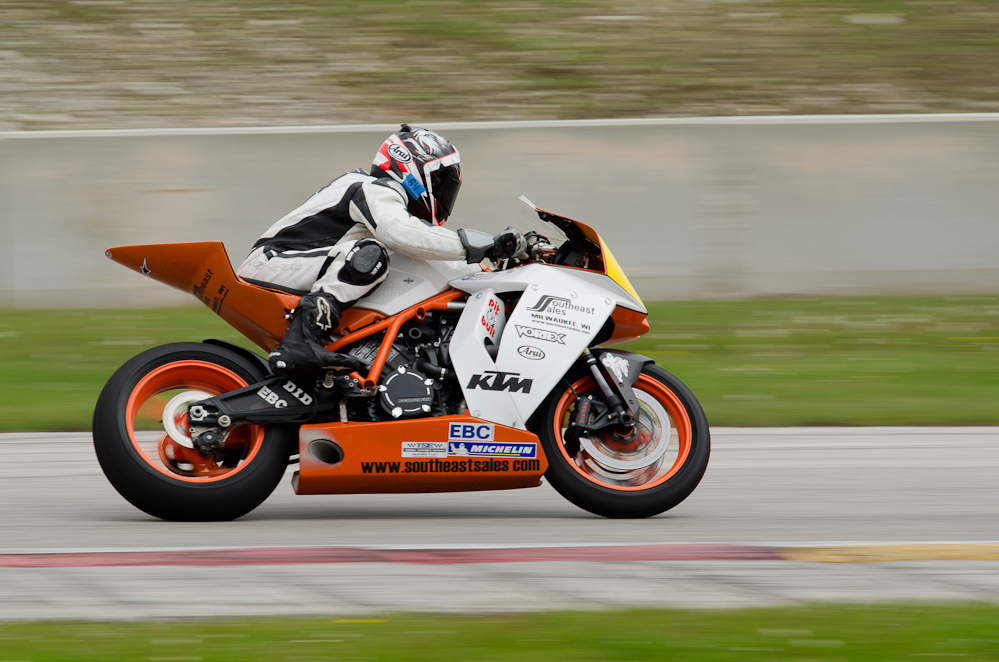 DSC_2193 / John Erdmann on the No 84 KTM in turn 6 at Road America, Elkhart Lake, WI