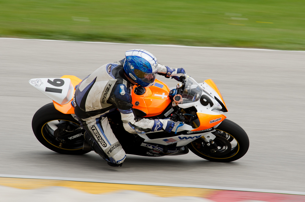 DSC_2334 / John Anderson on the No 91 Yamaha in turn 7 at Road America, Elkhart Lake, WI
