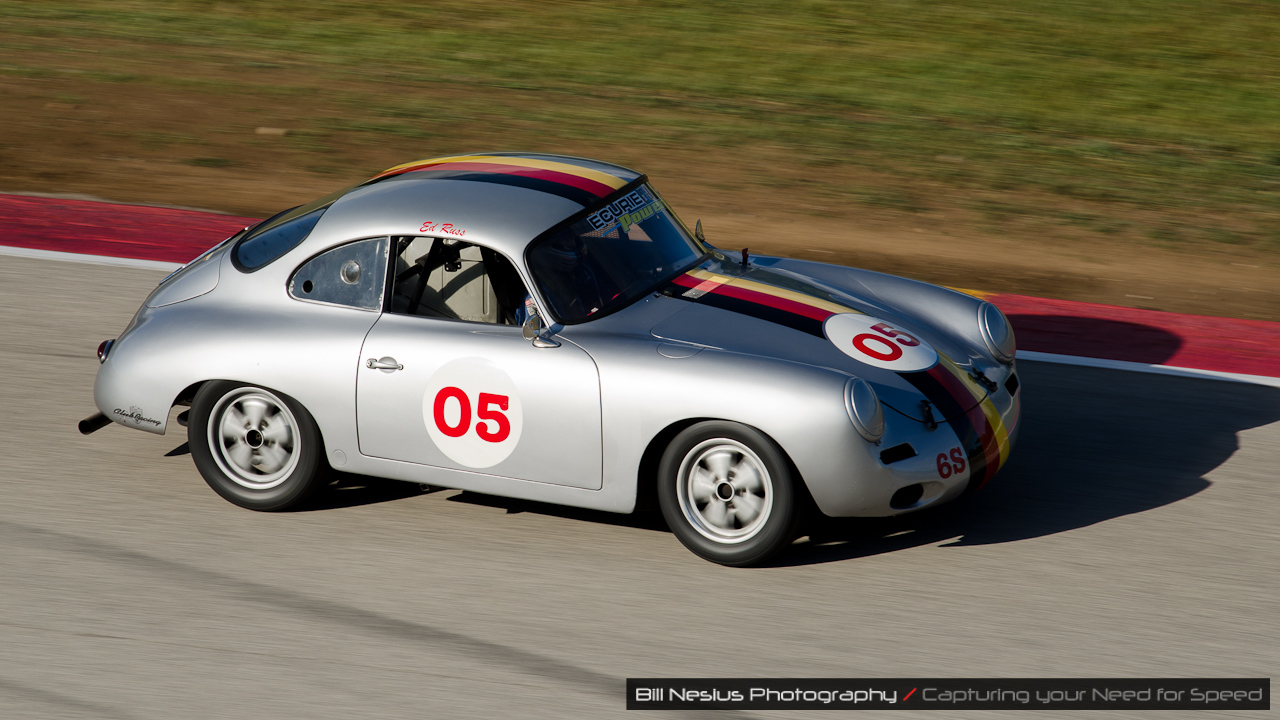 1962 Porsche 356B in turn 9 at Road America, Elkhart Lake, WI. / DSC_2764