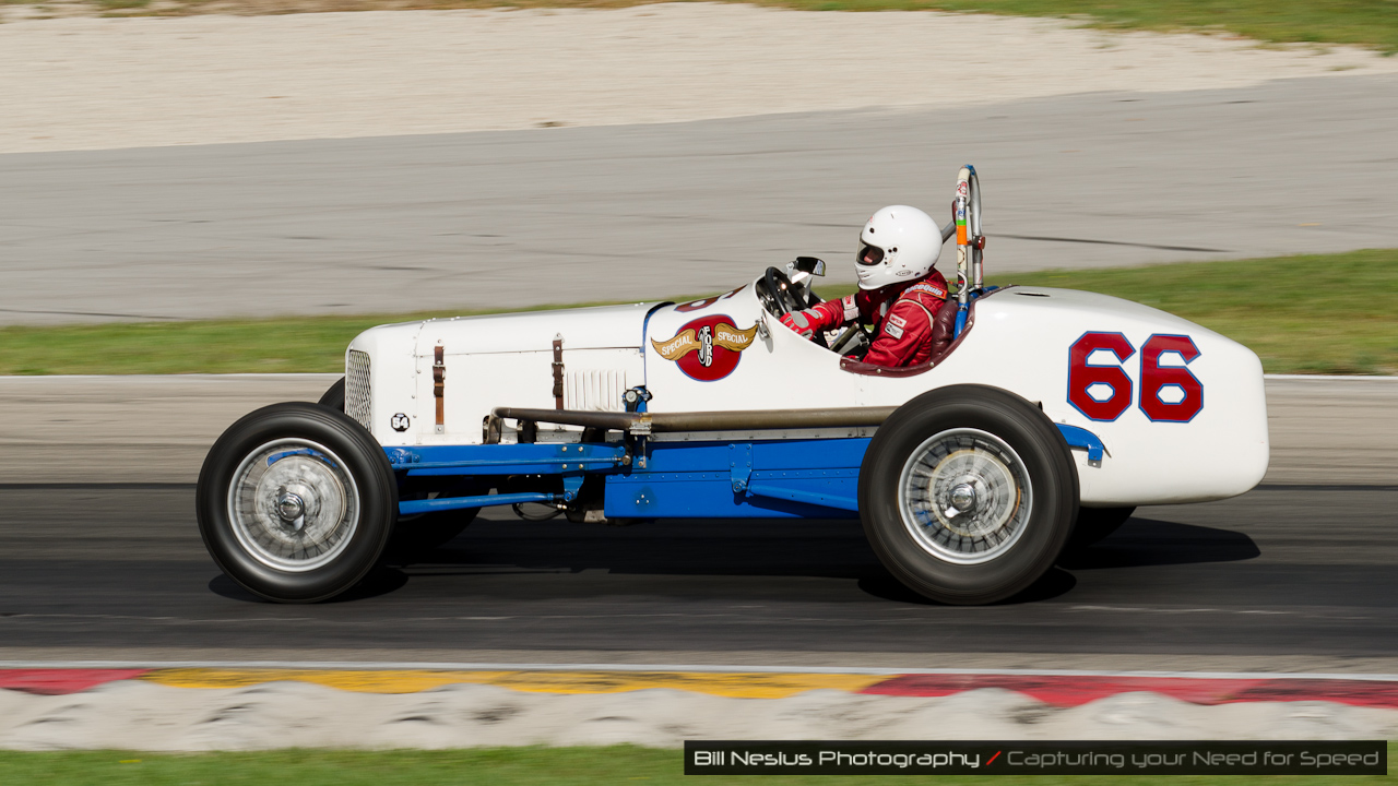 1933 Ford Indy Racer car# 66 in turn 6 at Road America, Elkhart Lake, WI / DSC_2822