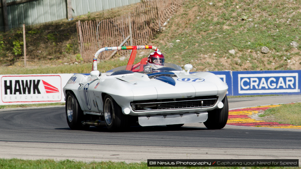 1966 Chevy Corvette in turn 6 Road America, Elkhart Lake. / DSC_3720