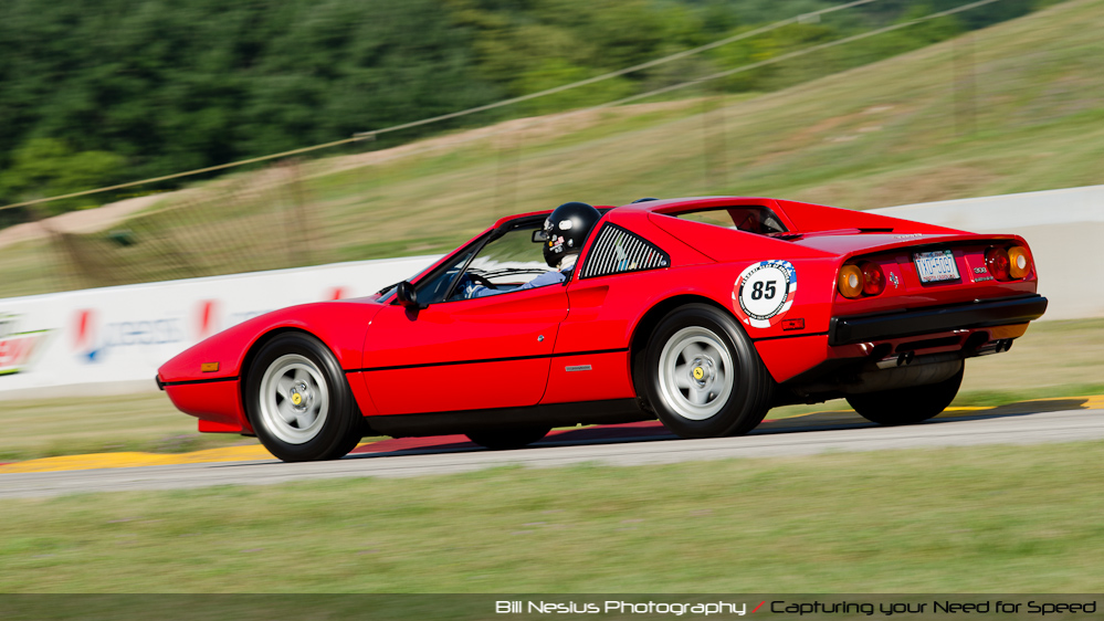 Ferrari 308GTS at Road America, Elkhart Lake, WI, turn 7 / DSC_0853