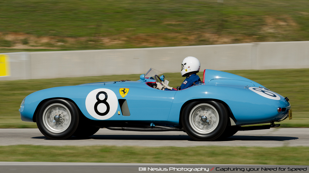 1955 Ferrari 500 Mondial Scaglietti Spyder at Road America, Elkhart Lake, WI, turn 7 / DSC_1040