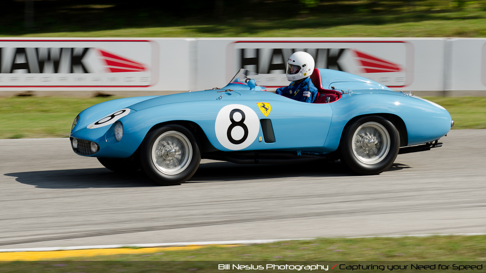 1955 Ferrari 500 Mondial Scaglietti Spyder at Road America, Elkhart Lake, WI, turn 7 / DSC_1063