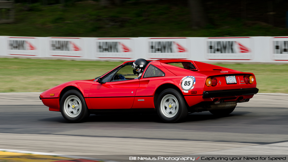 Ferrari 308GTS at Road America, Elkhart Lake, WI, turn 6 / DSC_1133