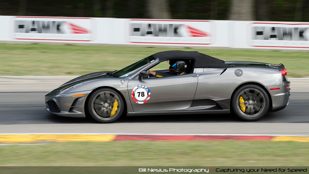 Ferrari 430 at Road America, Elkhart Lake, WI, turn 7 / DSC_1182