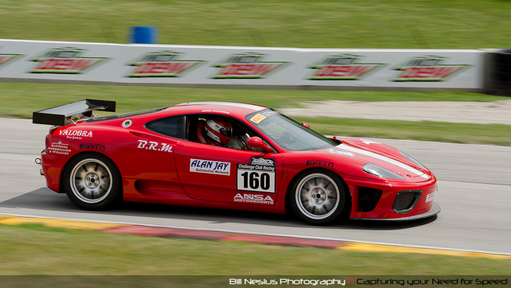 Ferrari 430 at Road America, Elkhart Lake, WI, turn 7 / DSC_1925