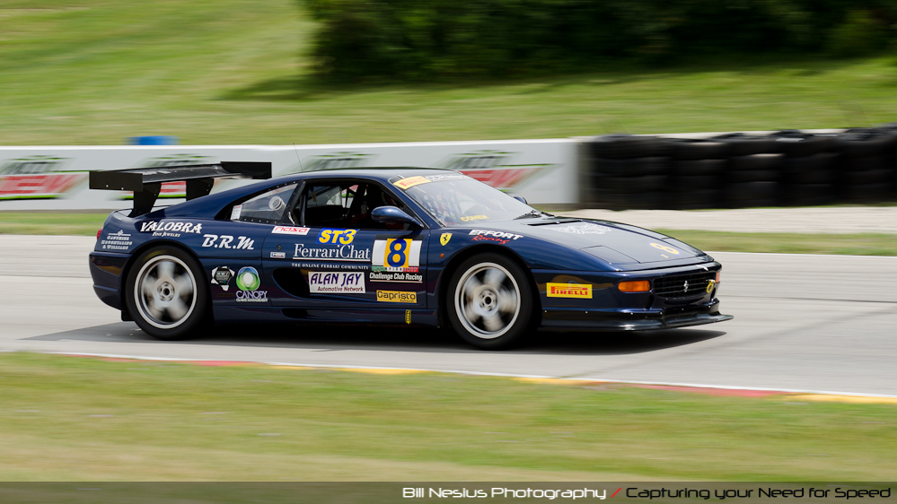 Ferrari 355 at Road America, Elkhart Lake, WI, turn 7 / DSC_1936
