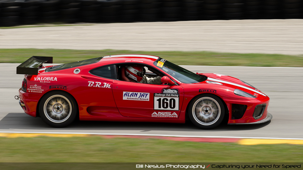 Ferrari 430 at Road America, Elkhart Lake, WI, turn 7 / DSC_1987