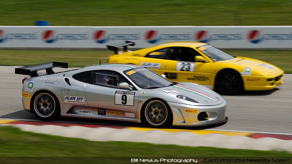 Ferrari 430 at Road America, Elkhart Lake, WI, turn 7 / DSC_1990