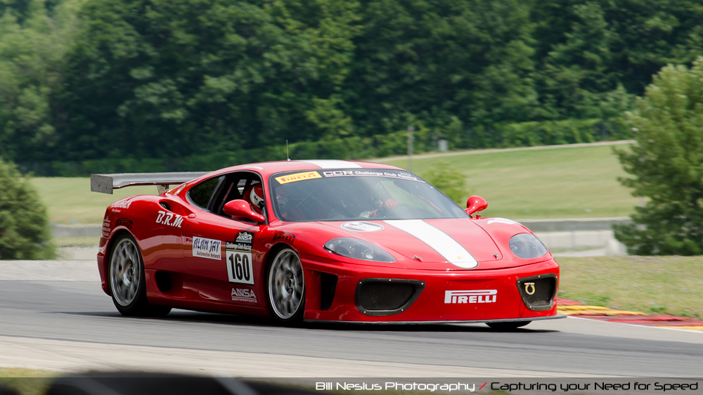 Ferrari 430 at Road America, Elkhart Lake, WI, turn 6 / DSC_2157