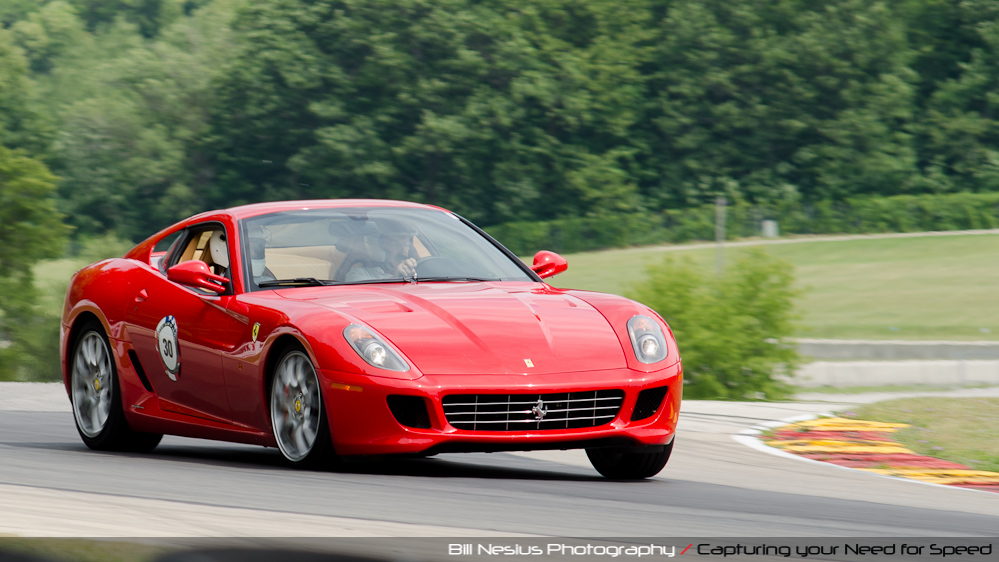 Ferrari 599 at Road America, Elkhart Lake, WI, turn 6 / DSC_2207