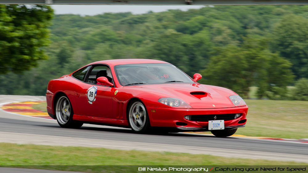 Ferrari 550M at Road America, Elkhart Lake, WI, turn 6 / DSC_2298