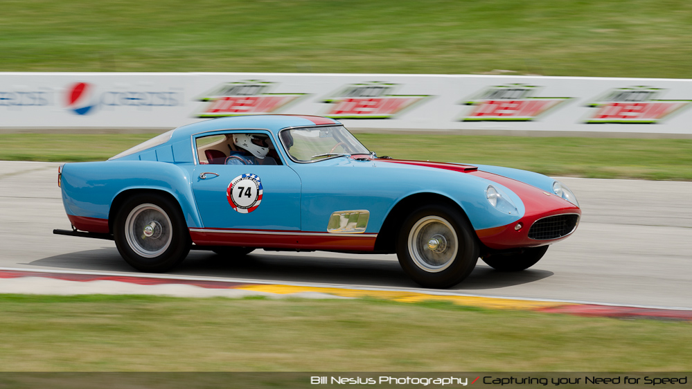 1958 Ferrari 250 GT at Road America, Elkhart Lake, WI, turn 7 / DSC_2432