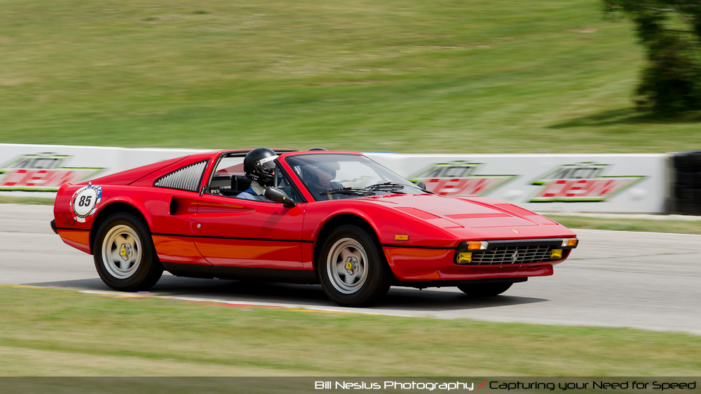 Ferrari 308GTS at Road America, Elkhart Lake, WI, turn 7 / DSC_2467